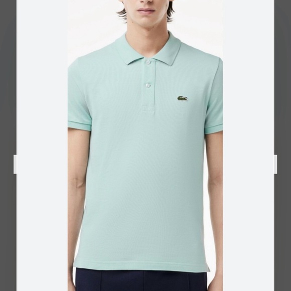 NWT Men’s Lacoste Classic Fit Polo Shirt in Turquoise Green Size 5 / US Size L - Picture 3 of 13